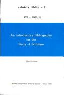 An introductory bibliography for the study of scripture by Fitzmyer, Joseph A.