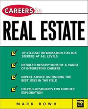 Cover of: Careers in Real Estate by Mark Rowh