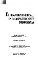 Cover of: El pensamiento liberal en las constituciones colombianas