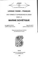 Cover of: Lexique russe-français des termes et expressions en usage dans la Marine soviétique by Henri Martin-Prével