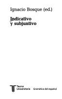 Cover of: Indicativo y subjuntivo