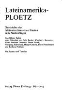 Cover of: Lateinamerika-Ploetz by Günter Kahle