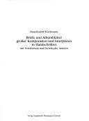 Cover of: Briefe und Albumblätter grosser Komponisten und Interpreten in Handschriften by H.-R Wiedemann