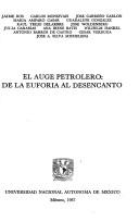 Cover of: El Auge petrolero: de la euforia al desencanto