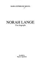 Cover of: Norah Lange by María Esther de Miguel