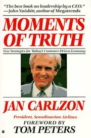 Cover of: Moments of truth by Jan Carlzon