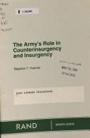 Cover of: The army's role in counterinsurgency and insurgency