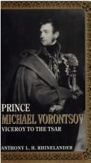 Cover of: Prince Michael Vorontsov: viceroy to the tsar