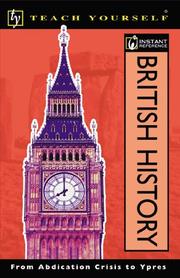 Cover of: Teach Yourself Instant Reference British History