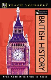 Cover of: Teach Yourself Instant Reference British History by Teach Yourself