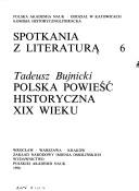 Cover of: Polska powieść historyczna XIX wieku by Tadeusz Bujnicki