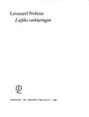 Cover of: Liefdes verklaringen by Leonard Nolens