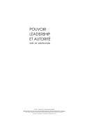 Cover of: Pouvoir, leadership et autorité dans les organisations