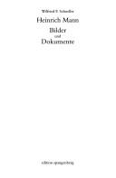 Cover of: Heinrich Mann: Bilder und Dokumente