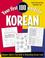 Cover of: Your first 100 words in Korean
