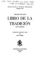 Cover of: Libro de la tradición by Ibn Daud, Abraham ben David Halevi