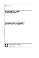 Cover of: Sicherheit 2000 by Dieter S. Lutz