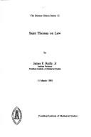 Cover of: Saint Thomas on law