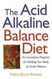 Cover of: The acid-alkaline balance diet
