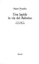 Cover of: Una lapide in via del Babuino