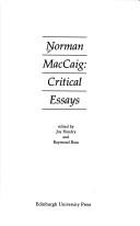 Cover of: Norman MacCaig: critical essays