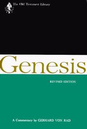Cover of: Genesis: a commentary. by Gerhard von Rad