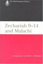 Cover of: Zechariah 9-14 and Malachi: a commentary