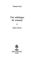 Cover of: Une esthétique du sommeil by Michel Covin