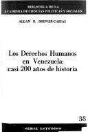 Cover of: Los derechos humanos en Venezuela: casi 200 años de historia