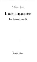 Cover of: Il santo assassino: dichiarazioni apocrife