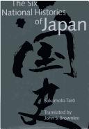Cover of: The six national histories of Japan by Sakamoto, Tarō