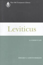 Cover of: Leviticus: a commentary