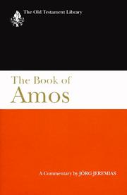 Cover of: The book of Amos: a commentary