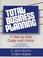Cover of: Total business planning