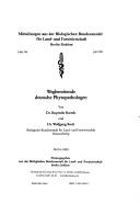 Wegbereitende deutsche Phytopathologen by Ruprecht Bartels