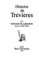 Cover of: Histoire de Trévières