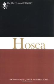 Cover of: Hosea, a Commentary (Old Testament Library)