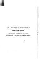 Relaciones iglesia estado by Alvarez Bernal, Ma. Elena