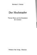 Cover of: Der Hochstapler: Thomas Mann und die Simulakren der Literatur
