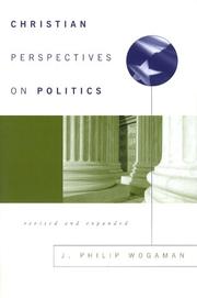 Cover of: Christian perspectives on politics by J. Philip Wogaman