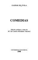 Comedias by Gaspar de Avila