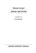 Cover of: Spiegel der Sitten