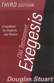 Cover of Old Testament exegesis