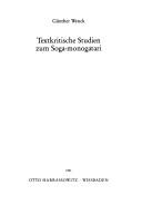 Cover of: Textkritische Studien zum Soga-monogatari