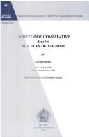 Cover of: La méthode comparative dans les sciences de l'homme