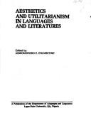 Cover of: Aesthetics and utilitarianism in languages and literatures