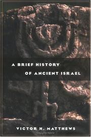Cover of: A Brief History of Ancient Israel by Victor Matthews