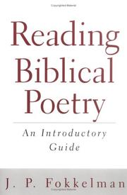 Cover of: Reading Biblical Poetry: An Introductory Guide