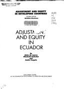 Cover of: Adjustment and equity in Ecuador