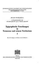 Epigraphische Forschungen in Termessos und seinem Territorium by Bülent İplikçioğlu